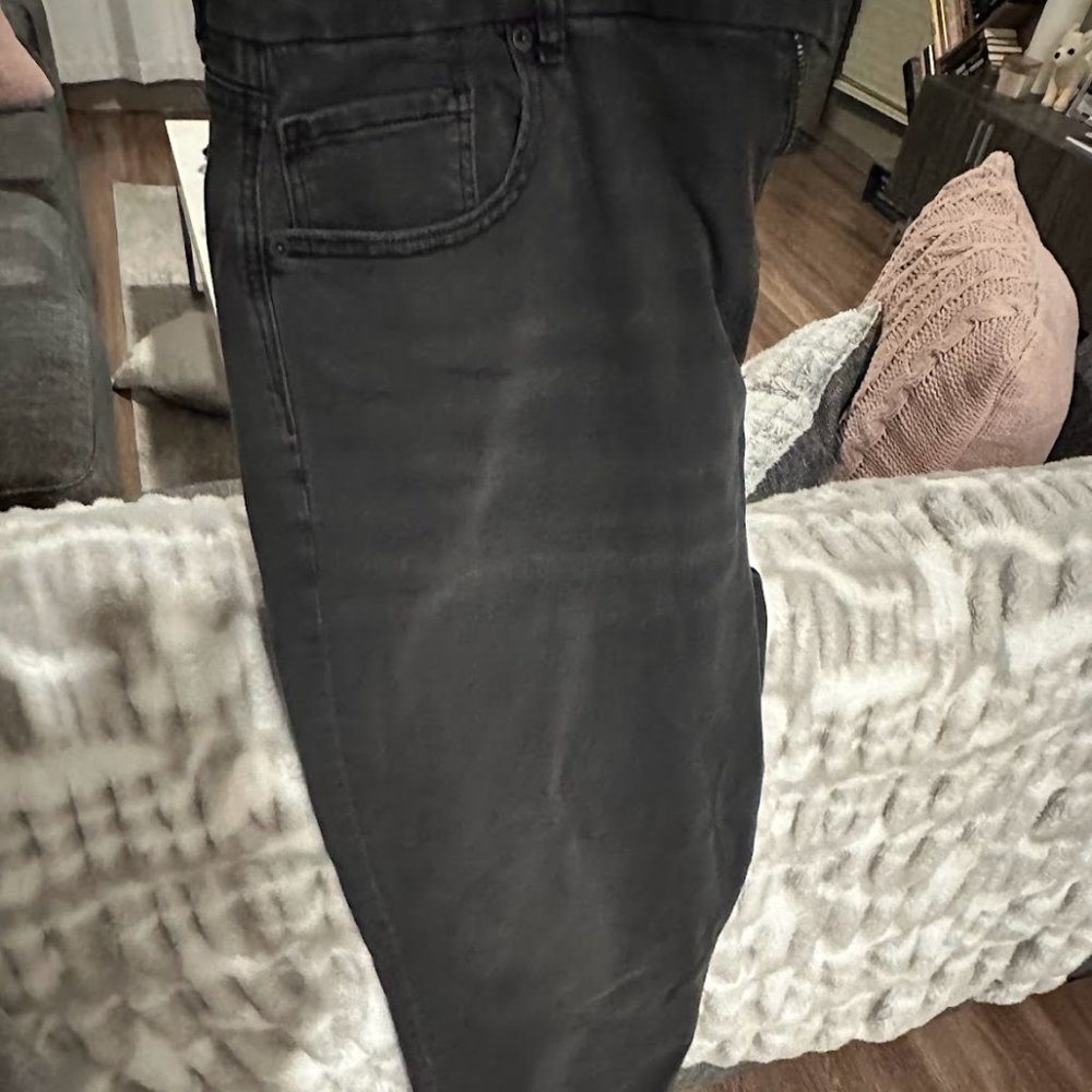 NWT American Eagle Curvy Mom Jean Stretch 20 Standard in Washed Black